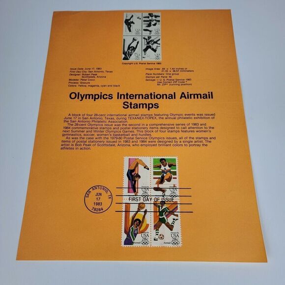 Lot of 6 Stamps First Day Of Issue 1983. - Picture 4 of 7